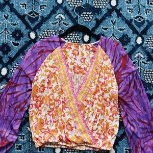 FP Floral and Tie-Dye Top